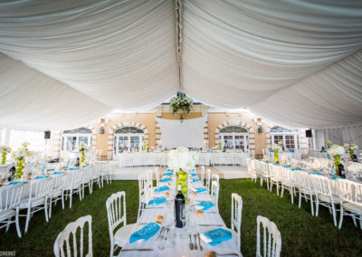 Orangerie-Mariage-Intérieur de la tente pour la réception