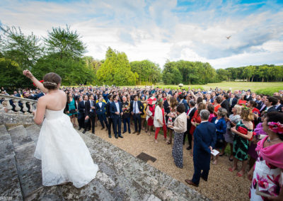 Orangerie-Photos pour un Mariage sur le perron du Château de La Touchardière