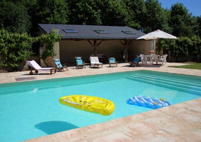 La piscine chauffée de l'Orangerie de la Touchardière